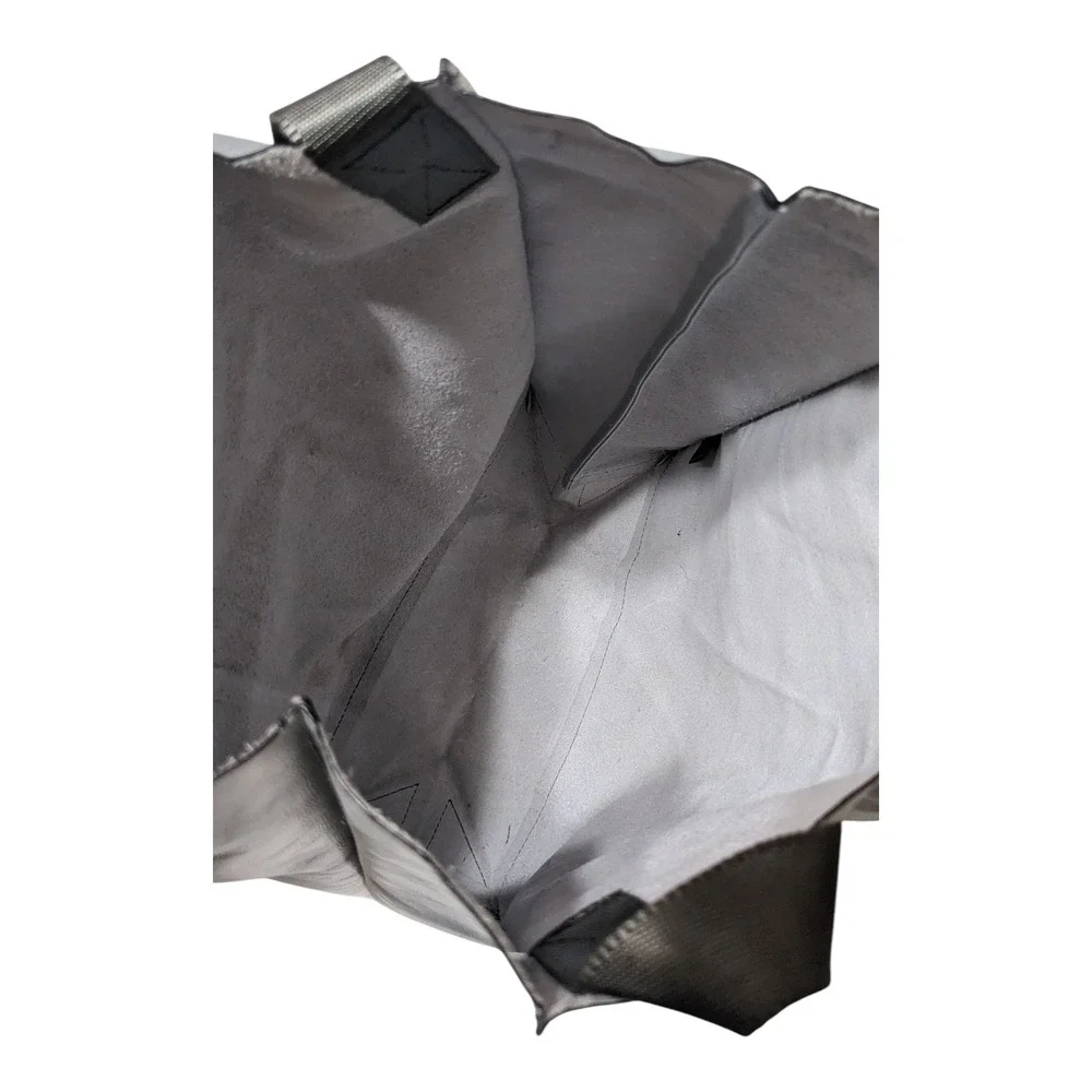 Rag & Bone Silver Metallic Tote Bag Shopper Carry All‎
